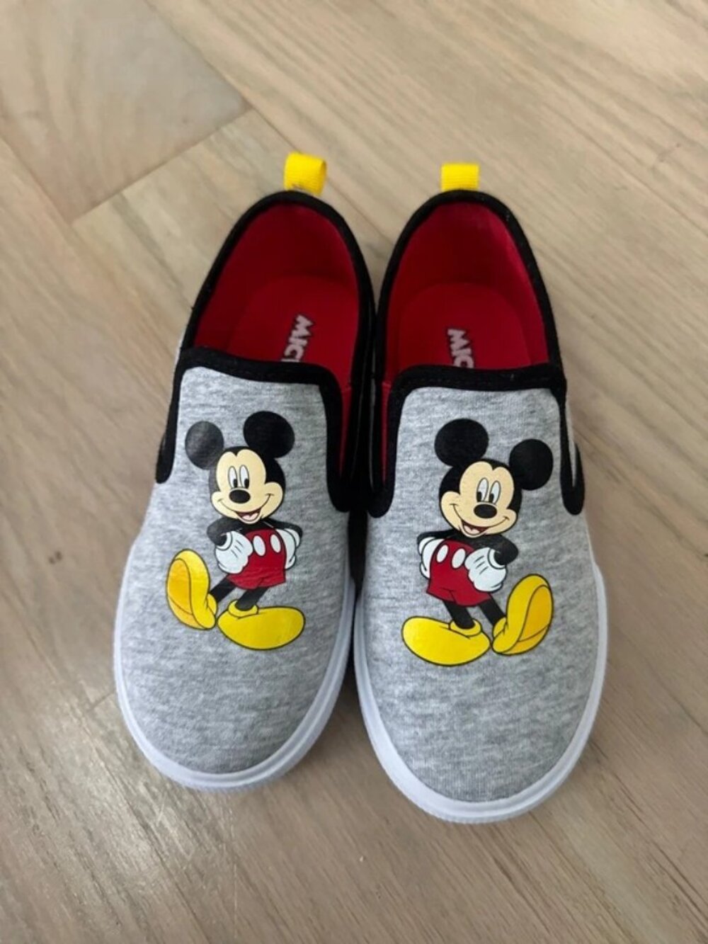 Disney Mickey Mouse Kids Shoes Size 11 Gray